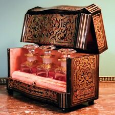 Antique French ~ Napoleon III ~ Boulle ~  Scent Caddy Box  picture