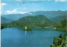 Bled, Yugoslavia, August 24, 1990, grand time, well-being, M Postcard picture