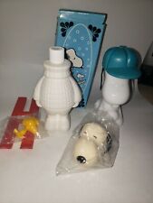 2 Vintage Avon Snoopy Bath Items - Ski Team and Decanter 1970s picture