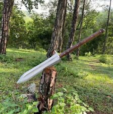 Handmade Functional & Sharpened Viking Spear-18” Blade For Hunting & Camping picture