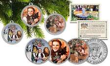 WIZARD OF OZ CHRISTMAS Colorized JFK Half Dollar U.S. 3-Coin Set Tree Ornaments picture