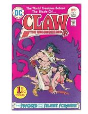 Claw the Unconquered 1975 Flat tight and glossy VF/NM Beauty Combine Shipping picture