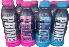 COMPLETE Set 4 Limited Edition PRIME X Hydration Drink PINK AND BLUE Holograph picture