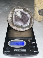 Druzy Amethyst With Quartz Crystal Geode Display Specimen Mexican Choyas 10.99Oz picture