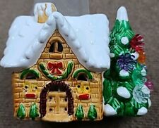 Hand Painted Building House Ceramic Christmas Village Pc 5 Inch Tall NEEDS LIGHT picture