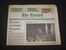 1983 AUGUST 15 THE RECORD-BERGEN NEWSPAPER - MEXICO CAUTIONS REAGAN - NP 8309 picture