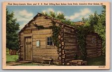 First Berry Lincoln Store New Salem IL Illinois Historic State Park Postcard UNP picture