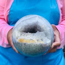 5.67LB  Beautiful Natural Madagascar Banded agate Ball Crystal Sphere Healing picture