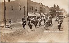 Fennimore Wisconsin Parade Big Days State Bank Banner WI RPPC Postcard H59 picture