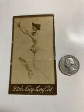 1880s G & A Navy long cut tobacco actress with bow and arrow card 2.25 X 4 Inch picture