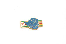 Vintage VTG Zimbabwe Africa Olympic Rings NOC Pin 1984 Los Angeles Flag Country picture