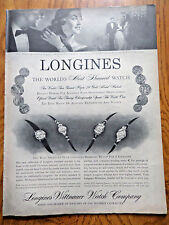 1958 Longines Wittnauer Watch Ad Shows 4 Watches Women of Fashion  picture
