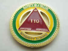 SAFETY IS A VALUE CHALLENGE COIN picture