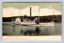 Steamer Mt Washington Antique, Vintage Souvenir Postcard picture