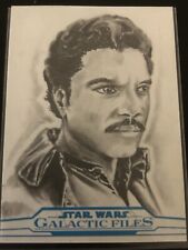 Star Wars Lando Calrissian Sketch Galactic Files 2017 Matt Maldonado  picture