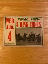 Vintage Dailey Bros Big Modern Railroad 5 Ring Circus 11
