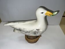 Ceramic Seagull On Wood Signed By J Ireland #394 picture