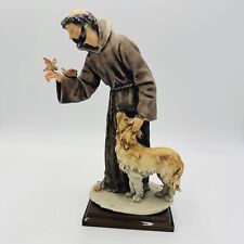 Rare Giuseppe Armani Florence St Francis Sculpture Signed Redealli 1985 12” picture