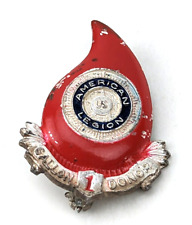 Vintage WWII Era American Legion 1 Gallon Blood Donor Enamel Pin Badge WW2  #B3 picture