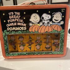 It s The Great Pumpkin Charlie Brown Dominoes Lunchbox Game Snoopy Collectible  picture