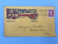 1910 KANSAS CITY Missouri AUTOMOBILE SUPPLY Illustrated Postal Cover Advertising picture