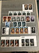 USA Postage Stamps Black Heritage Set of 31 & Civil Right Leaders Souvenir Shee picture