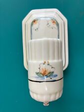 Vintage c1930s Porcelier Porcelain Wall Sconce Light Fixture ~ Rewired  picture