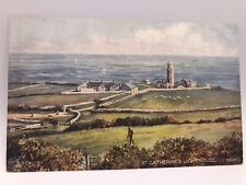 Postcard St Catherines Lighthouse Tuck Oilette Unposted picture