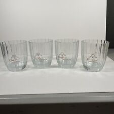 Crown Royal Von Pok Italian gold etched crystal glasses, set of 4 picture