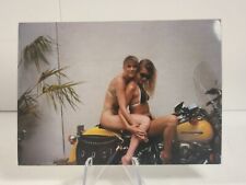 Beautiful women sitting on Harley Davidson motorcycle 1980s 3.5 X 5 PHOTOGRAPH  picture