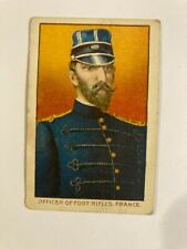 1910 T-79 Fez Cigarettes Military Series Officer Of Foot Rifles France B3 picture