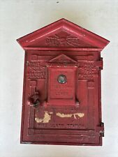 Antique Gamewell Fire Alarm Box Call Pull Down Station Game Well Old Vintage picture