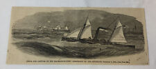 1864 magazine engraving~ CAPTURE OF THE BLOCKADE RUNNER 'ARMSTRONG' picture