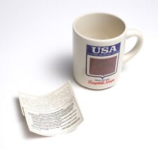 USA Olympics Figure Skating Campbells Vintage Coffee Cup Picture Heat Sensitive- picture