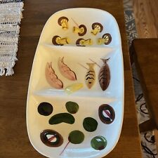 Vintage 3 Compartment Tray From California  picture