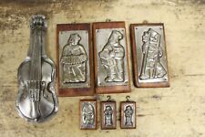 Lot of 6 Antique Chocolate Molds picture