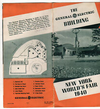 EP01 VINTAGE EPHEMERA ~  1940 NY WORLDS FAIR GENERAL ELECTRIC BLDG BROCHURE 652A picture