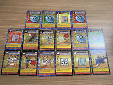 Lot of 16 - 1999 Digimon Power Option Cards (Blitz, Metal Attack, Digi-Duel) picture