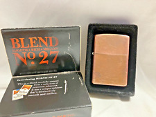 2003 Marlboro No 27 Copper Zippo Lighter with Blend Sleeve picture