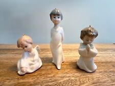 Vintage Lladro Miniature Angels #1604 Christmas Tree Ornaments SET OF 3 (NO BOX) picture