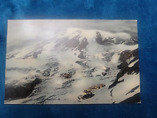 vintage postcard washington state summit of mount tacoma snow top picture