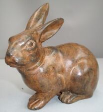 Statue Sculpture Rabbit Hare Wildlife Art Deco Style Art Nouveau Style Bronze Si picture