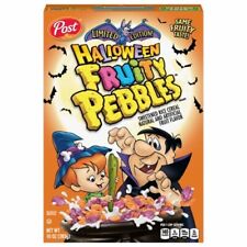 NEW FRUITY PEBBLES CEREAL LIMITED EDITION HALLOWEEN 10 OZ / SEALED BOX  picture