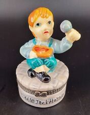 Trinket box Little Jack Horner Ceramic 3.5” T Vintage Great Condition  picture