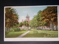 Vintage 1904 postcard New York courthouse and park Plattsburgh NY unused picture