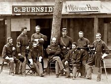 1861 Col. AMBROSE BURNSIDE & 1st Rhode Island Volunteers CIVIL WAR Photo (180-Z) picture