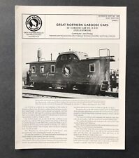 1992 Great Northern Railway Reference Sheet 1956 Caboose Cars Train Photos Vtg picture