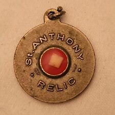 Vintage religious relic medal St Saint Anthony Patron of lost articles  picture