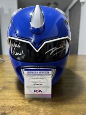 Blue Power Ranger Helmet  Signed By David Yost COA  #2 picture