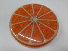 Vintage 1960's Wondermold USA Acrylic Lucite Orange Slice Trivet 5.5